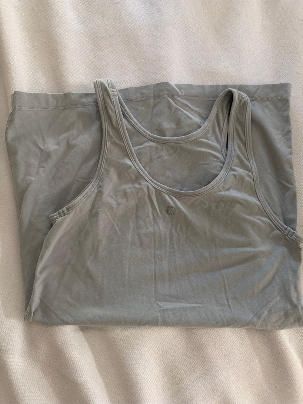 lululemon athletica Light Gray Tank Top
